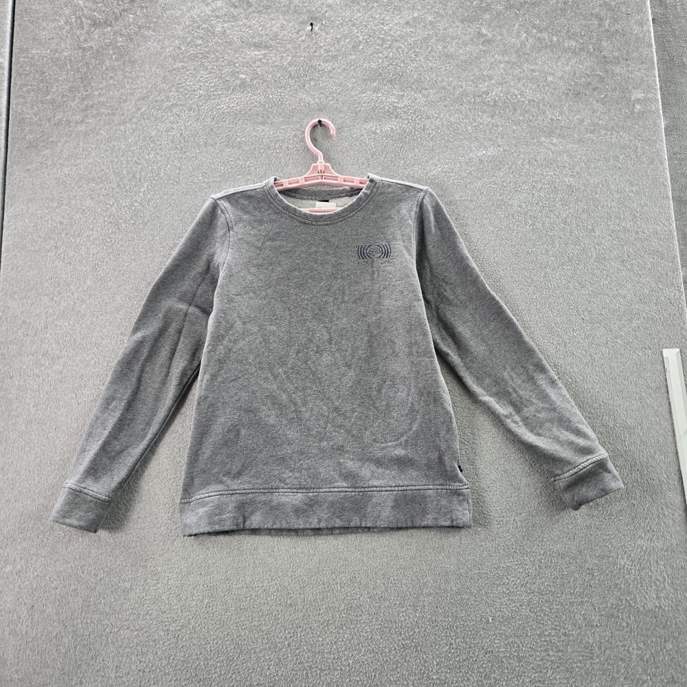 Fox Racing Women Sweatshirt M Gray Graphic Fleece Logo Good Timer Pullover